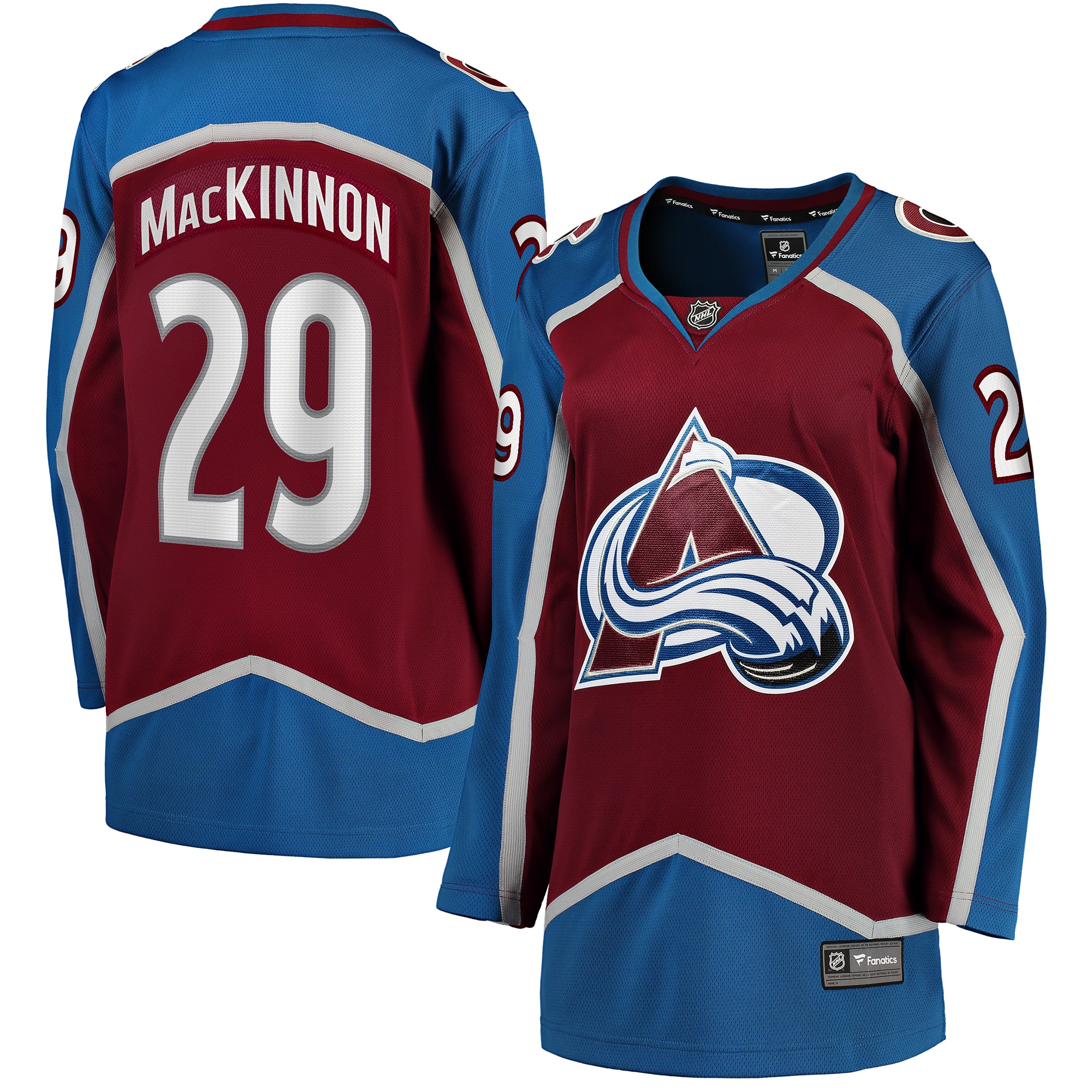 Colorado Avalanche Nathan MacKinnon Maroon Home Breakaway Player NHL Jersey Women's