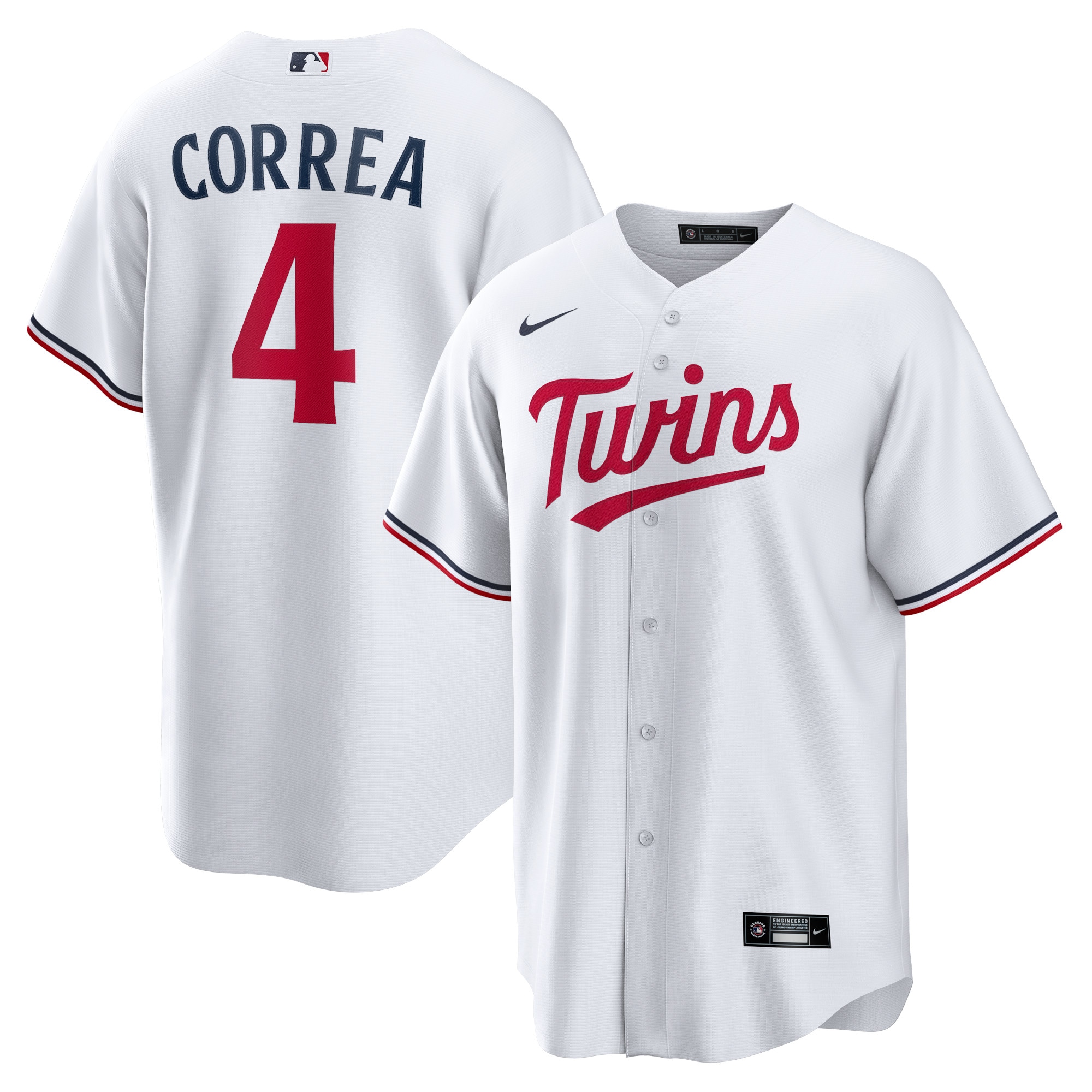 Minnesota Twins Carlos Correa White Home Player MLB Jersey Men's