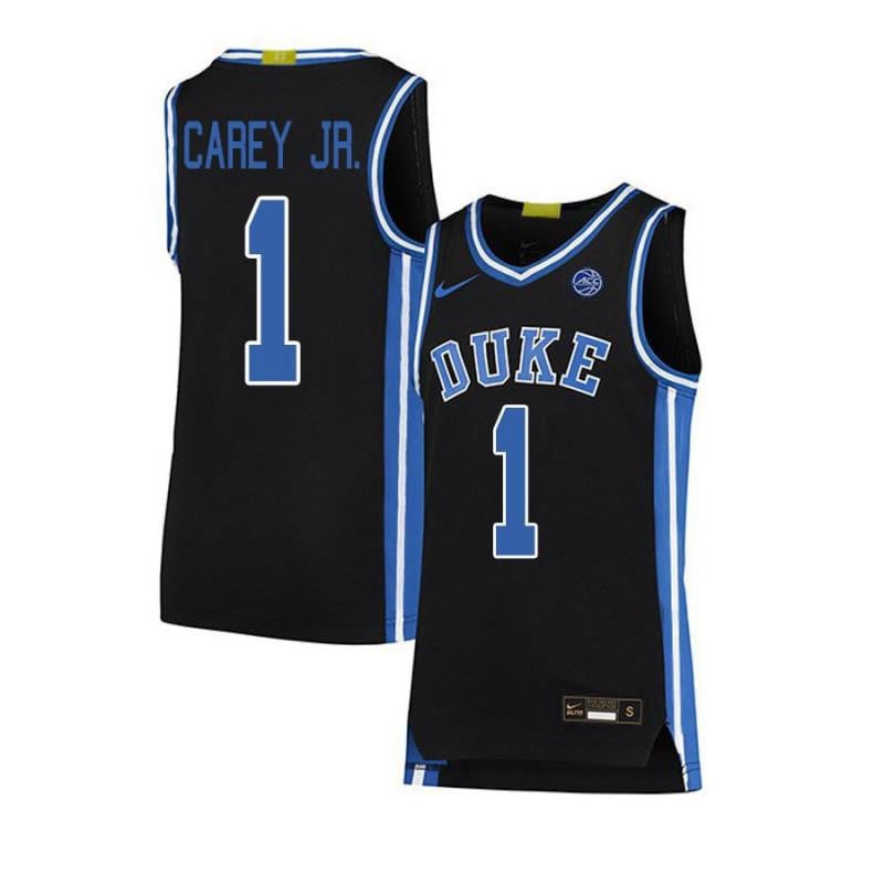 1 Vernon Carey Jr Black Elite Duke Blue Devils NCAA Jersey Men's
