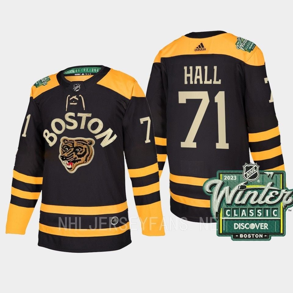 Boston Bruins Taylor Hall 71 2023 Winter Classic Black NHL Jersey Men's