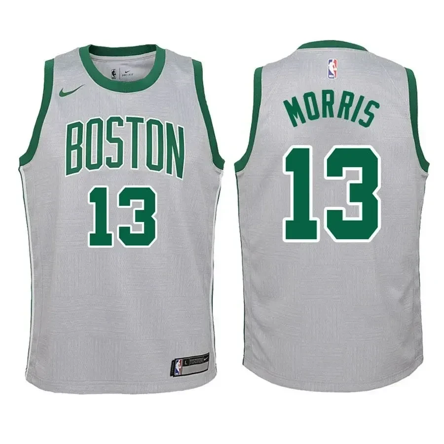 Celtics Marcus Morris 13 City Edition Gray NBA Jersey Youth