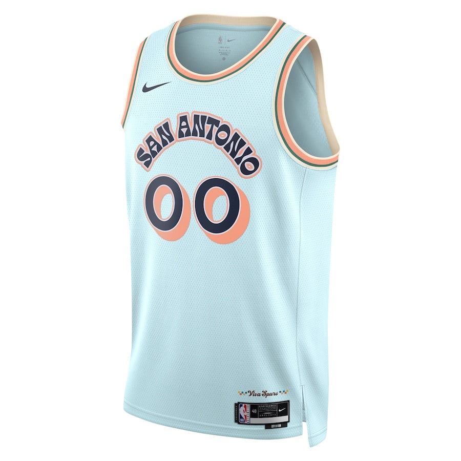 San Antonio Spurs Unisex 2024/25 Custom Swingman City Edition Light Blue NBA Jersey Unisex