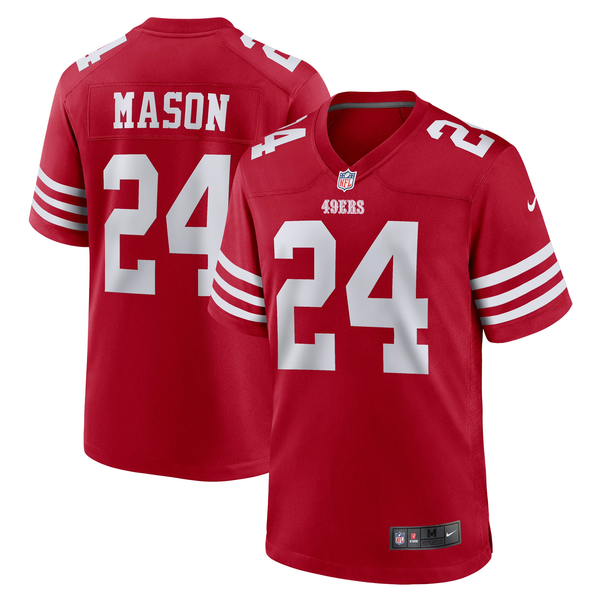 San Francisco 49ers Mason Scarlet Game Player NFL Jersey Men's