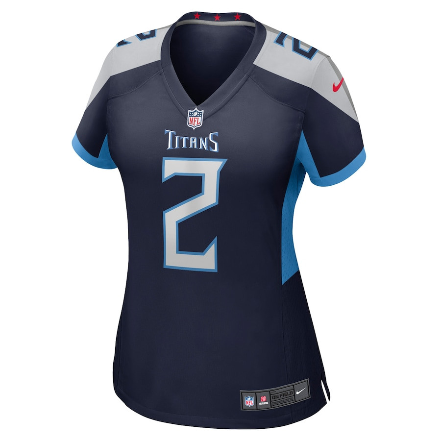 Julio Jones 2 Tennessee Titans Game Navy NFL Jersey Women's