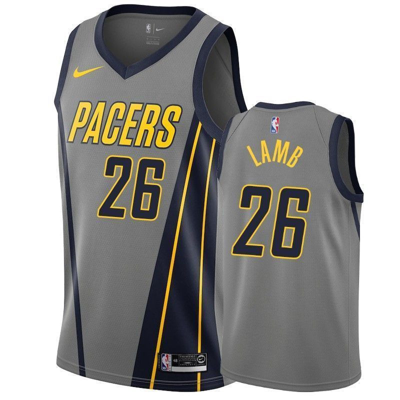 Indiana Pacers Jeremy Lamb 26 City NBA Jersey Men's