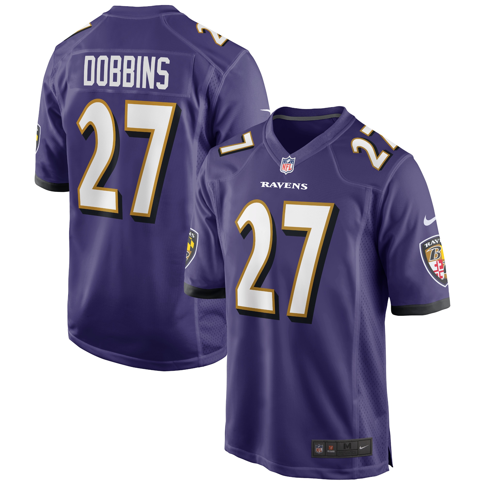 Baltimore Ravens J.K. Dobbins Purple Game NFL Jersey Men's