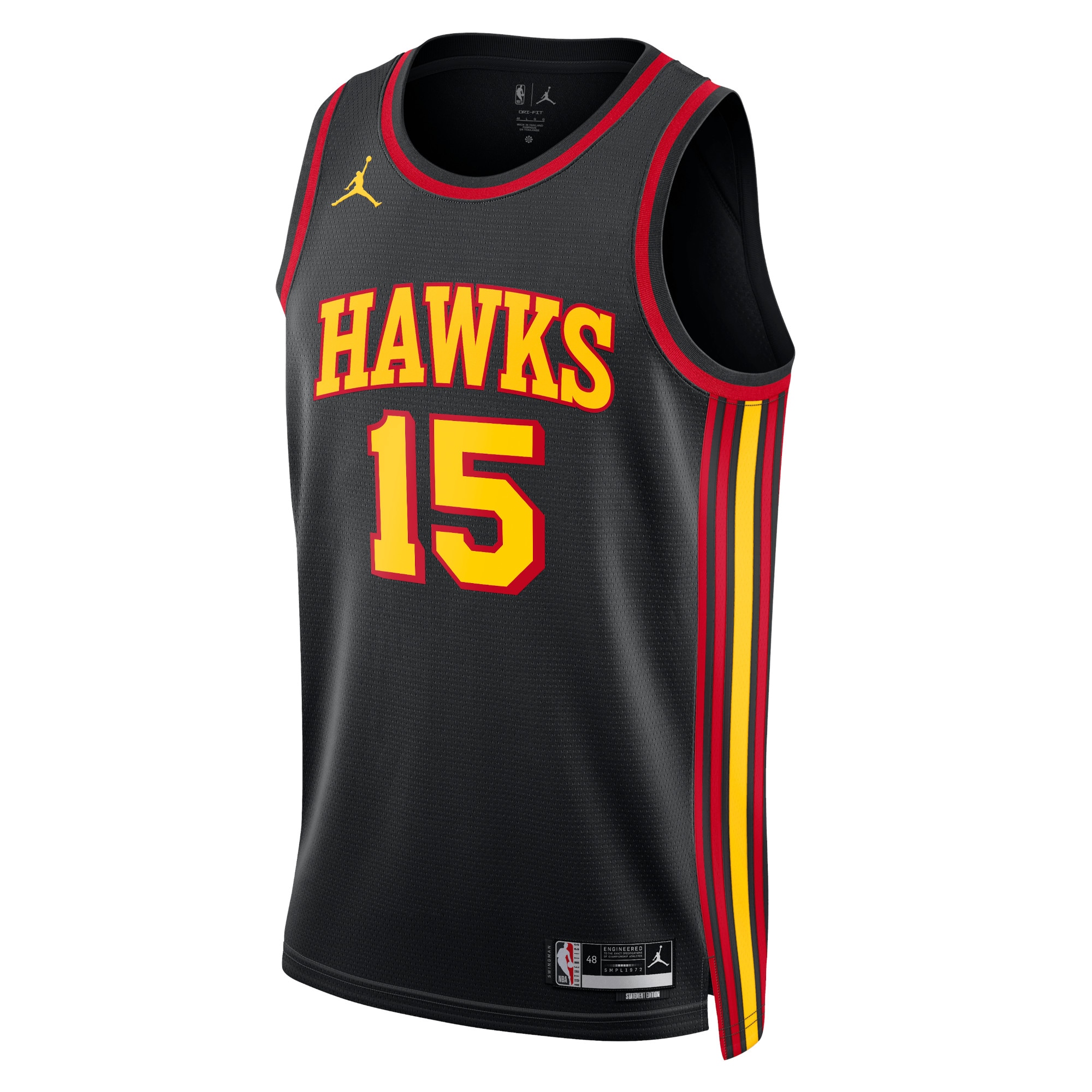 Atlanta Hawks Jordan Statement Edition Swingman Black Clint Capel Unisex NBA Jersey Unisex