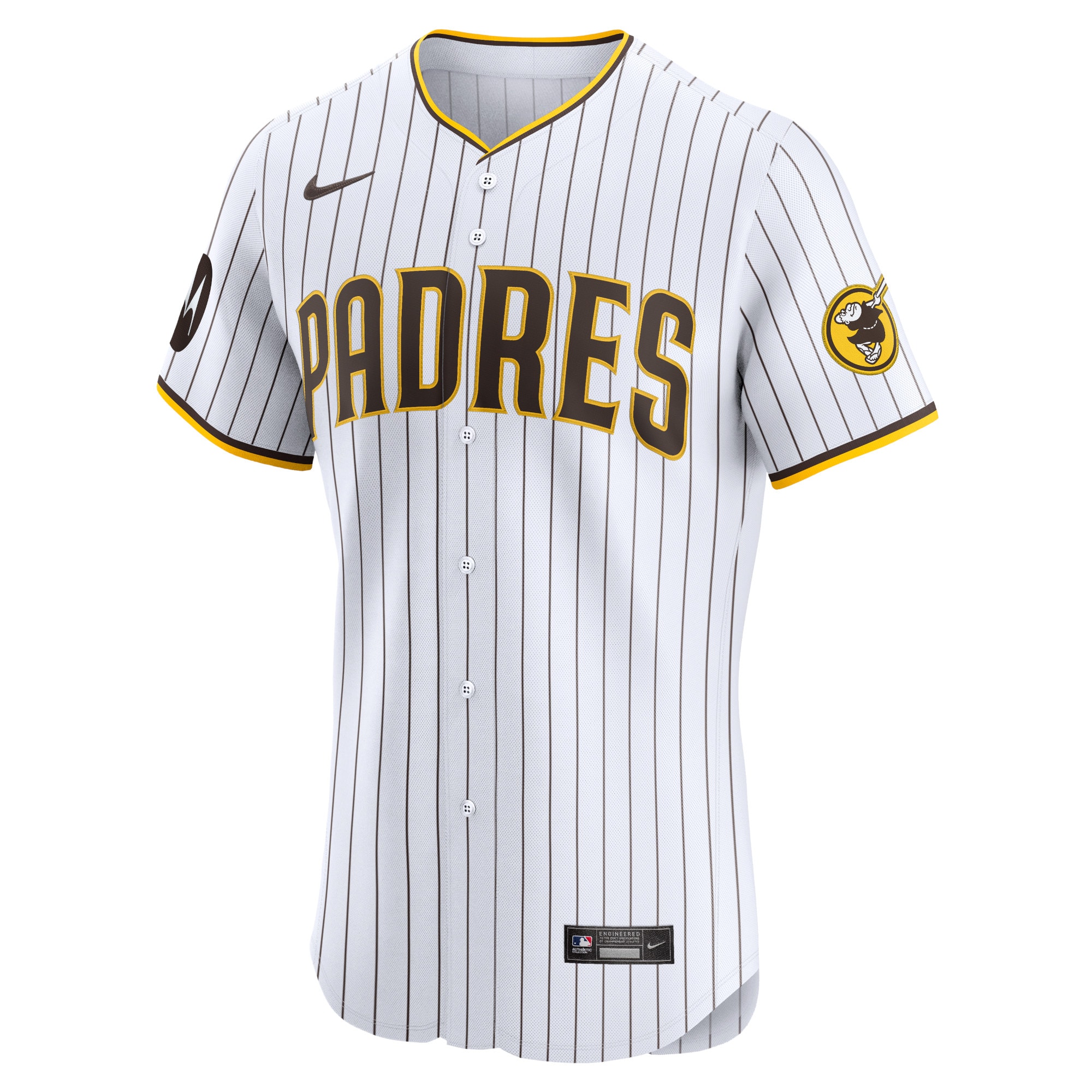 San Diego Padres Tony Fern?ndez White Home Elite Sponsor Patch Player MLB Jersey Men's