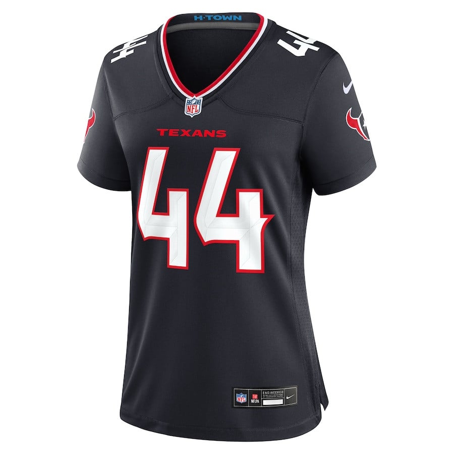 British Brooks 44 Houston Texans Team Game Navy NFL Jersey Women's