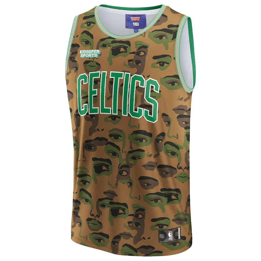 Boston Celtics KidSuper Studio Unisex Hometown Brown NBA Jersey Unisex