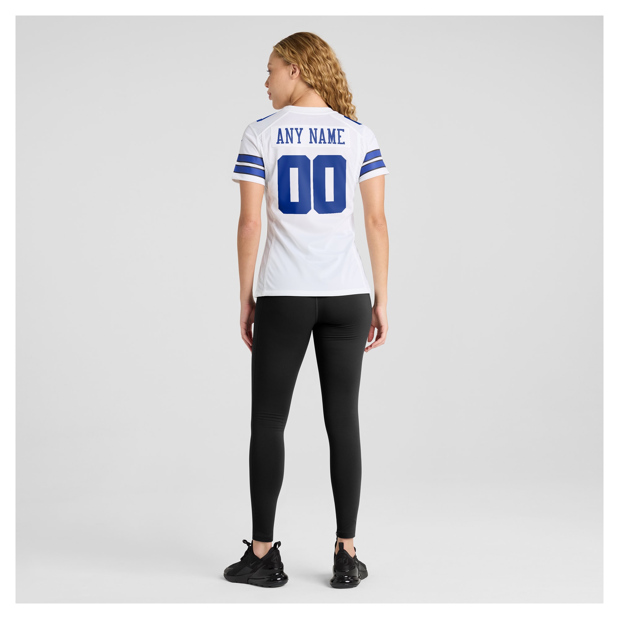 White Dallas Cowboys Custom Game NFL Jersey Women's