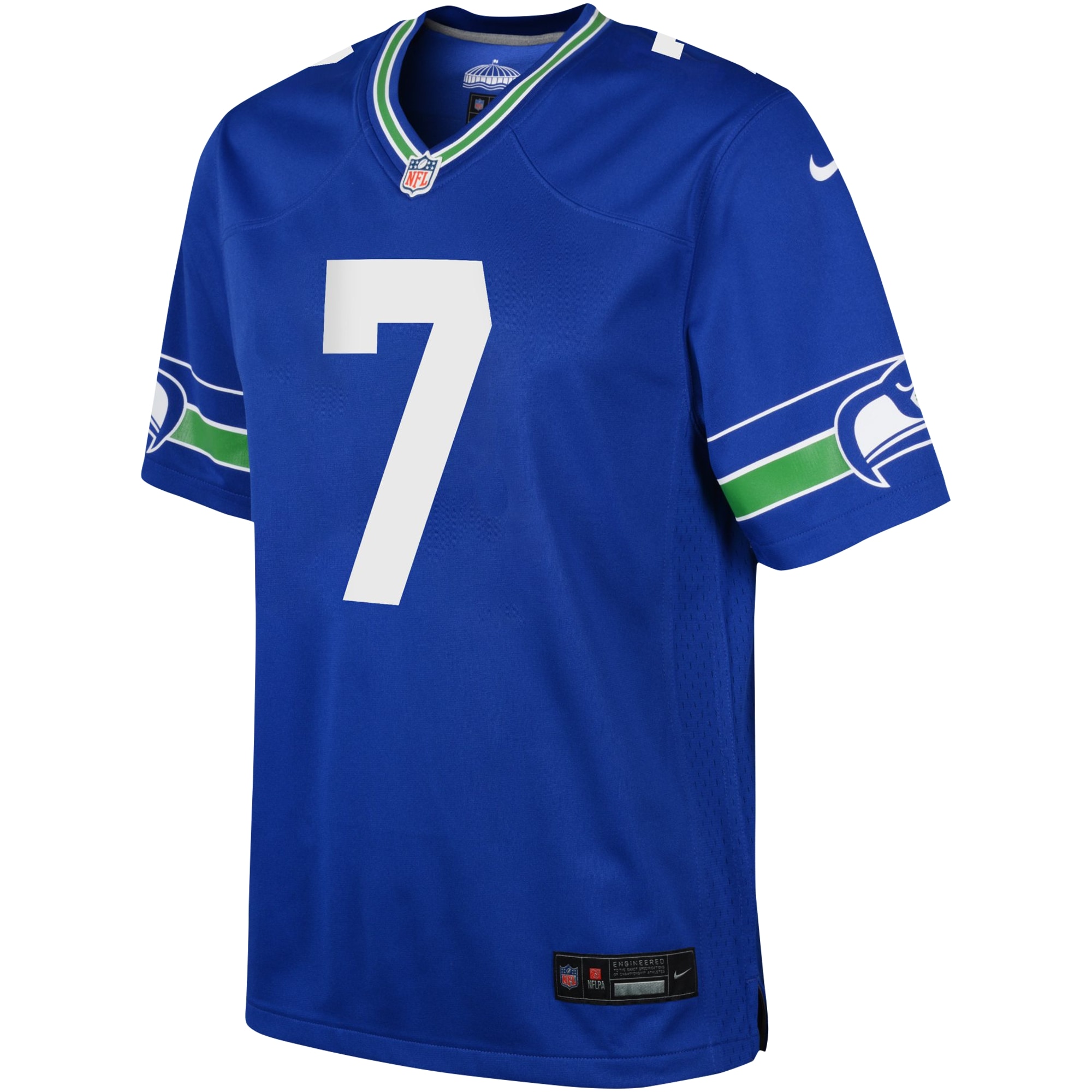 Seattle Seahawks Geno Smith Royal Game NFL Jersey Youth