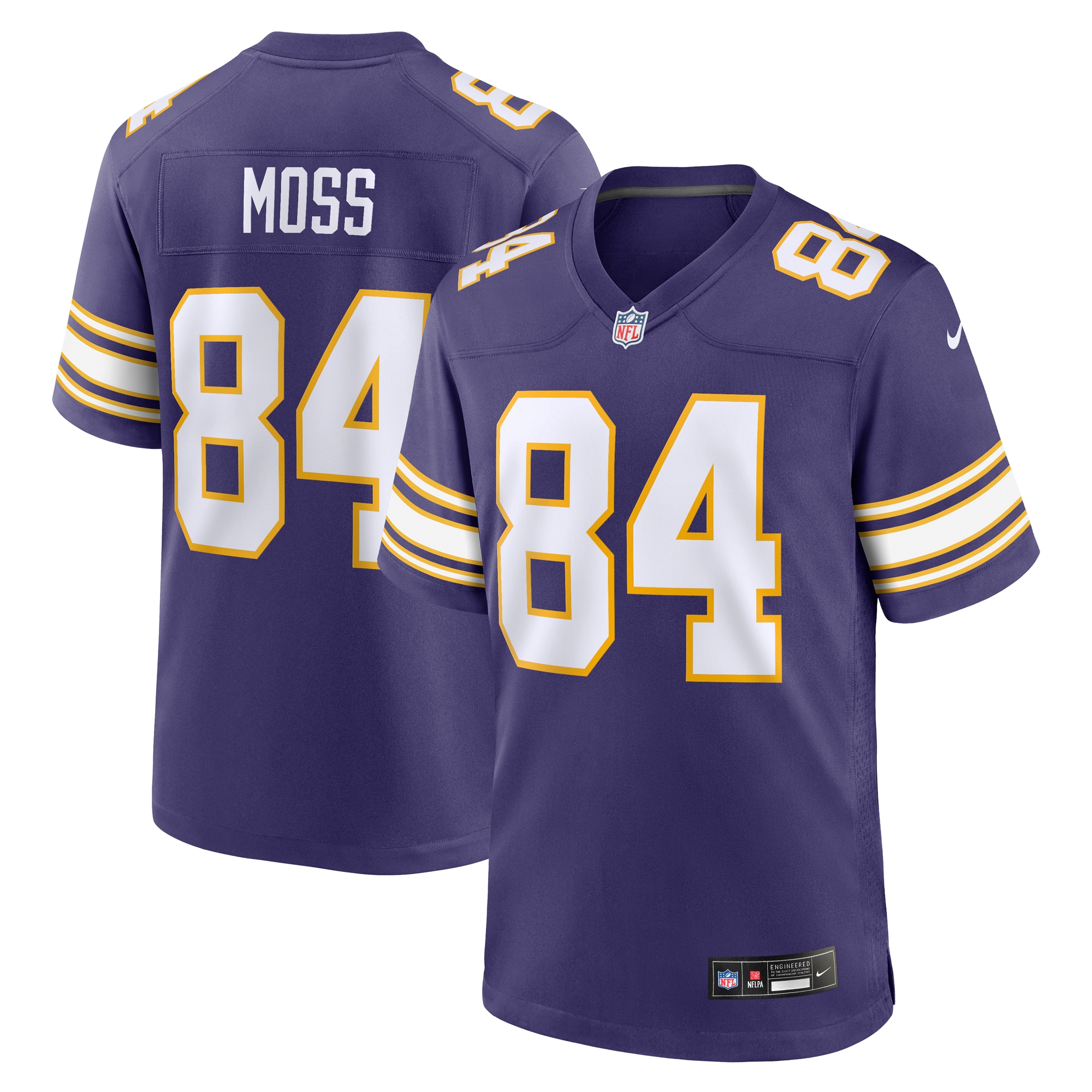 Minnesota Vikings Randy Moss Purple Classic Retired Player Game NFL Jersey Men's