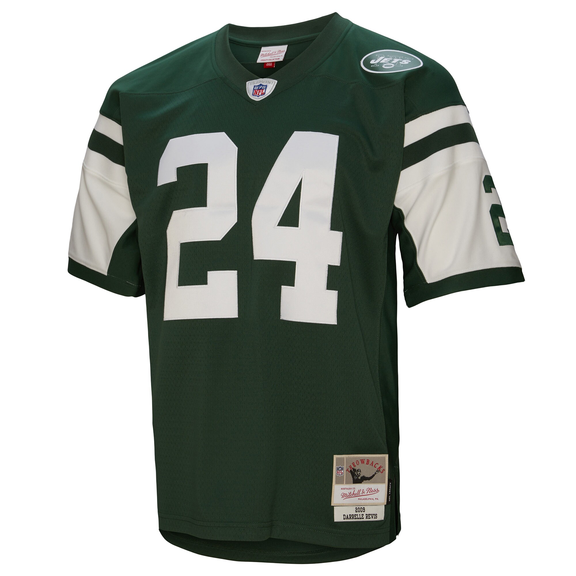 New York Jets Darrelle Revis Mitchell Ness Green Legacy NFL Jersey Men's