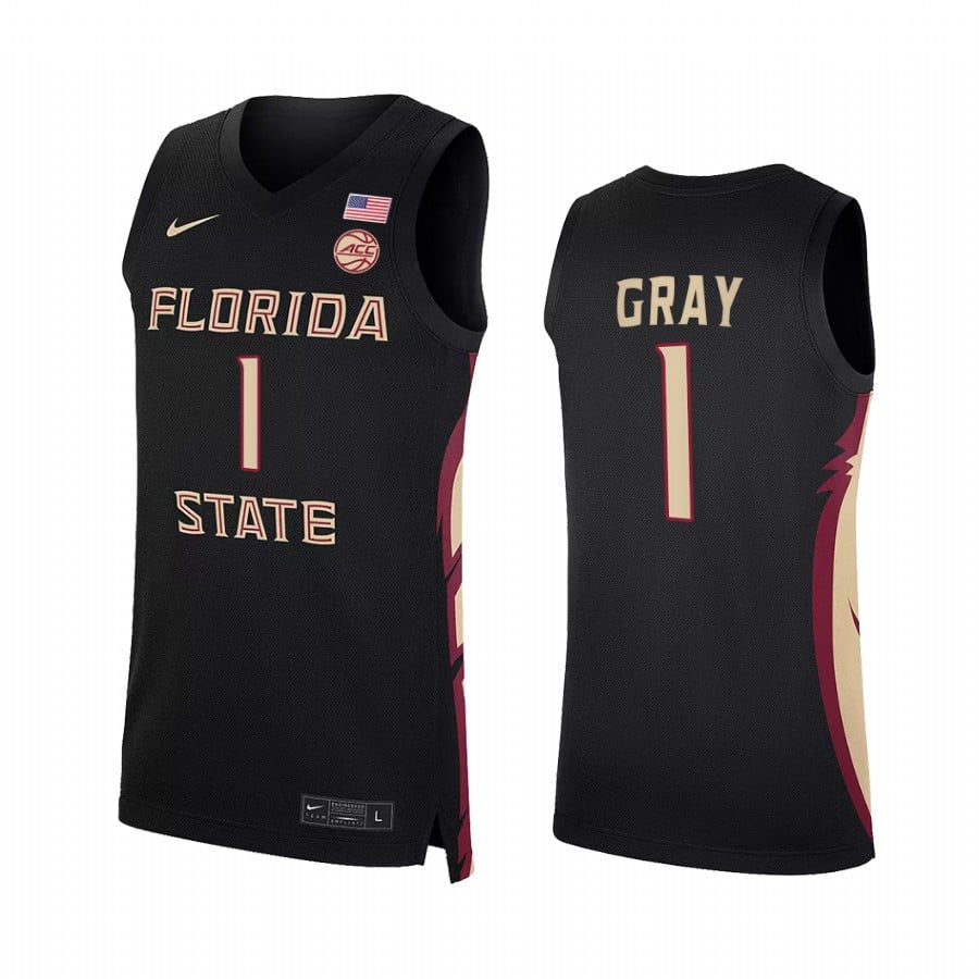 RaiQuan Gray 1 Florida State Seminoles Black College Alumni NCAA Jersey Men's