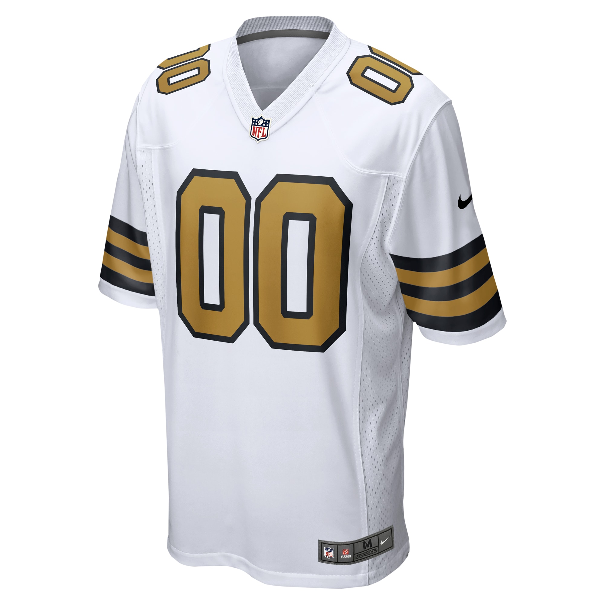 New Orleans Saints White Alternate Custom Game NFL Jersey Men's