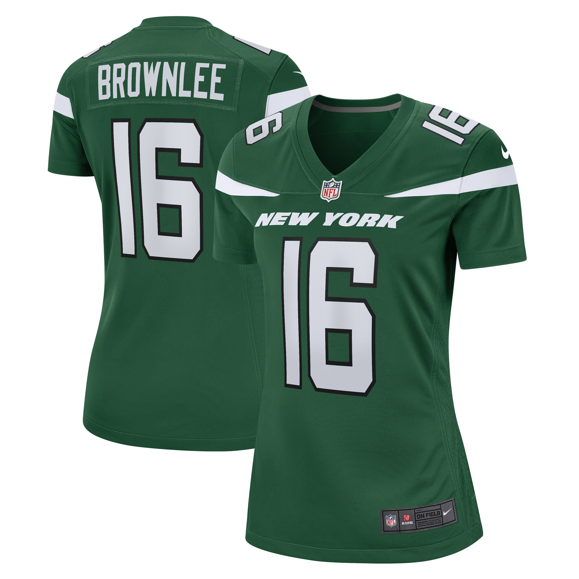 New York Jets Jason Brownlee Gotham Green Game NFL Jersey Women's