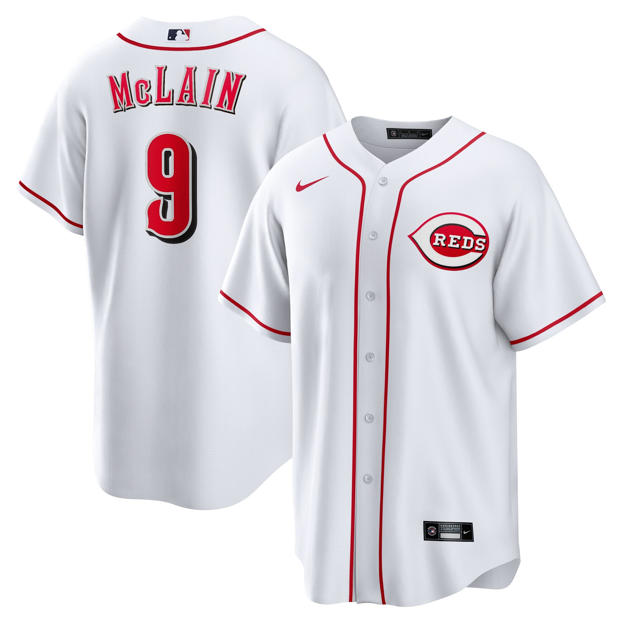 Cincinnati Reds Matt McLain White Home MLB Jersey Men's