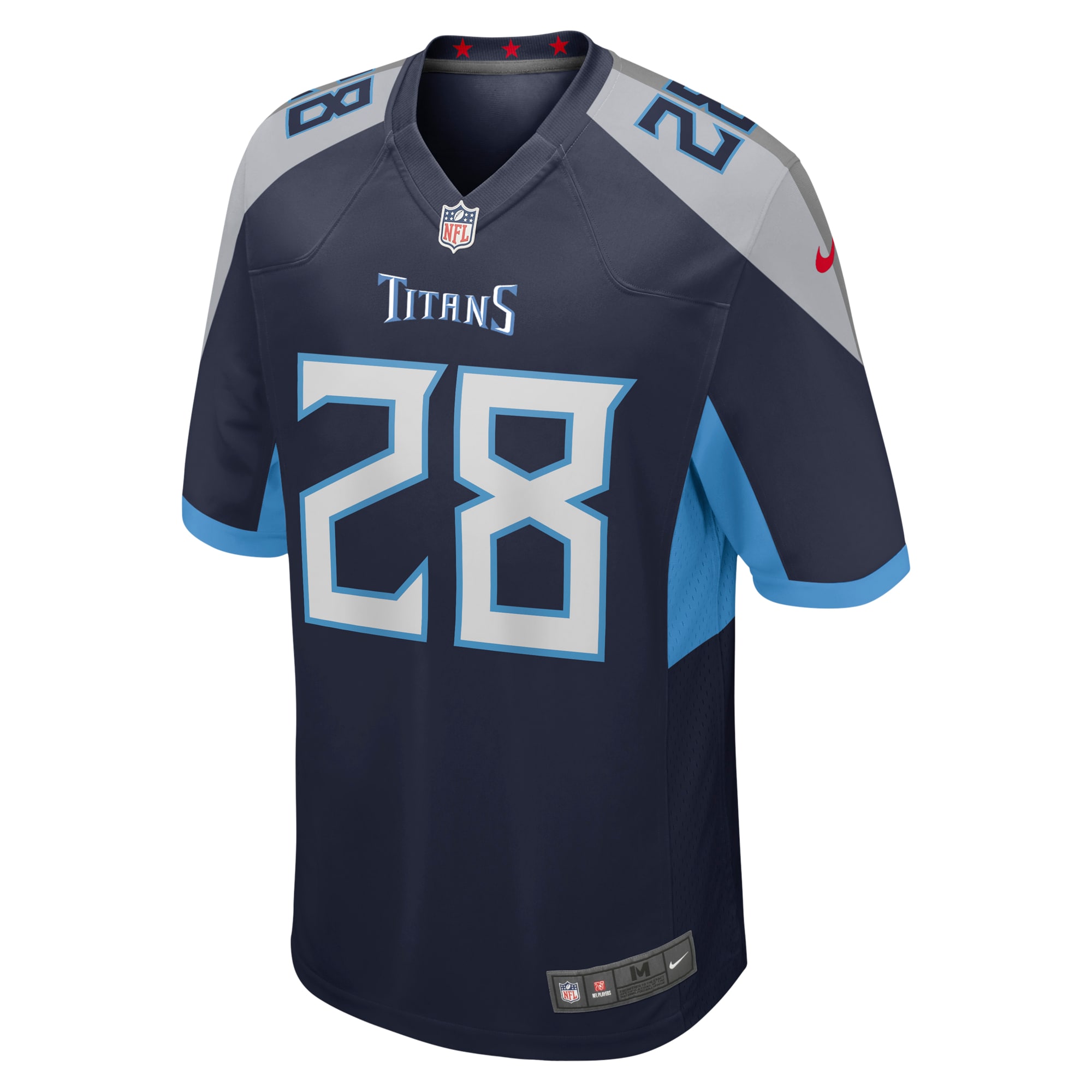 Tennessee Titans Chris Johnson Navy Retired Player Game NFL Jersey Men's