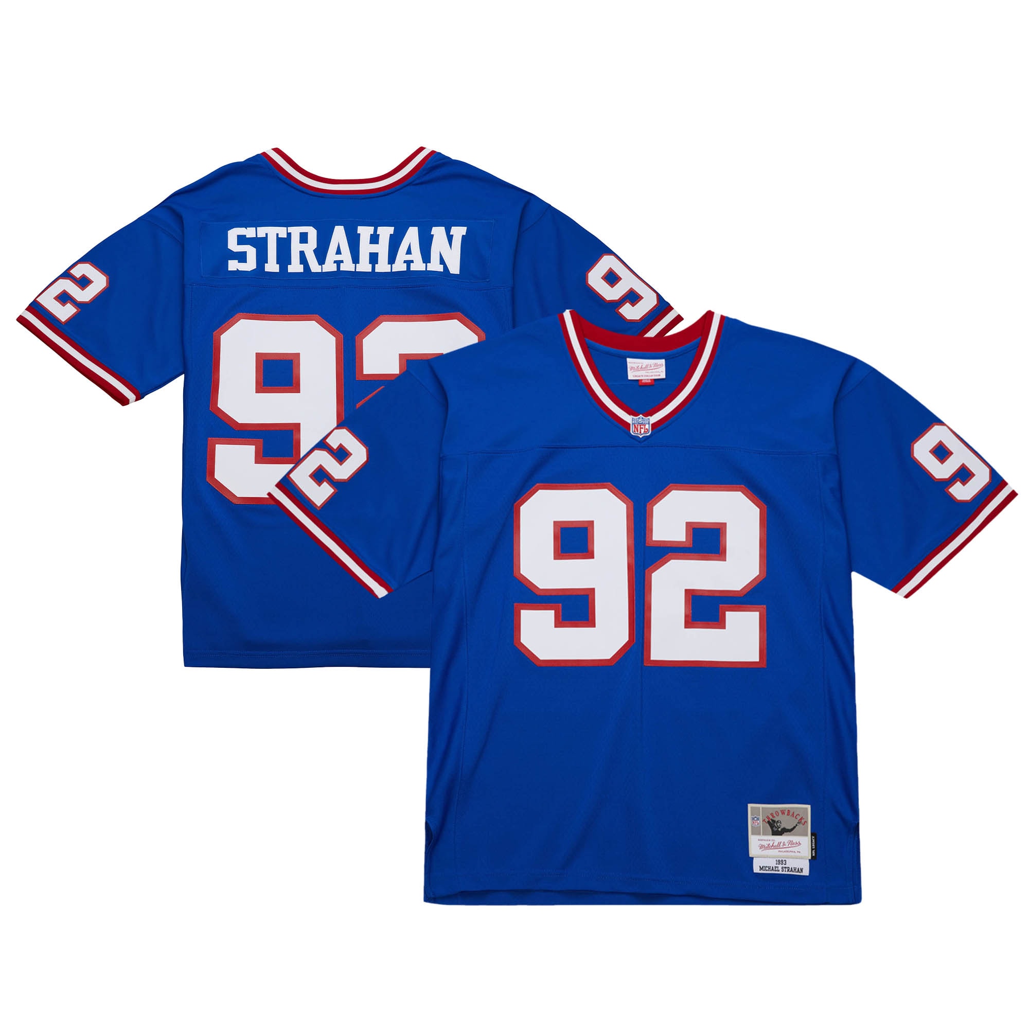 New York Giants Michael Strahan Mitchell Ness Royal 1993 Legacy NFL Jersey Men's