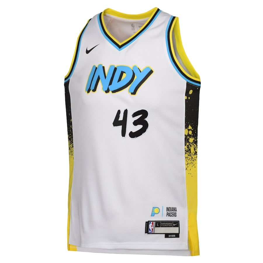 Pascal Siakam 43 Indiana Pacers 2024/25 Swingman Playe City Editio White NBA Jersey Youth