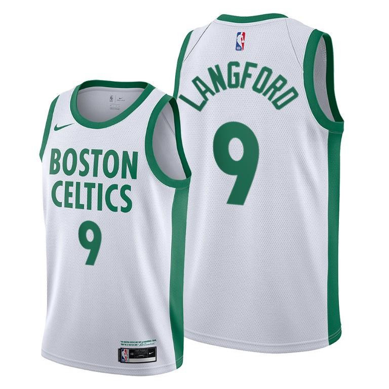 Romeo Langford Boston Celtics White City Edition 9 NBA Jersey Men's