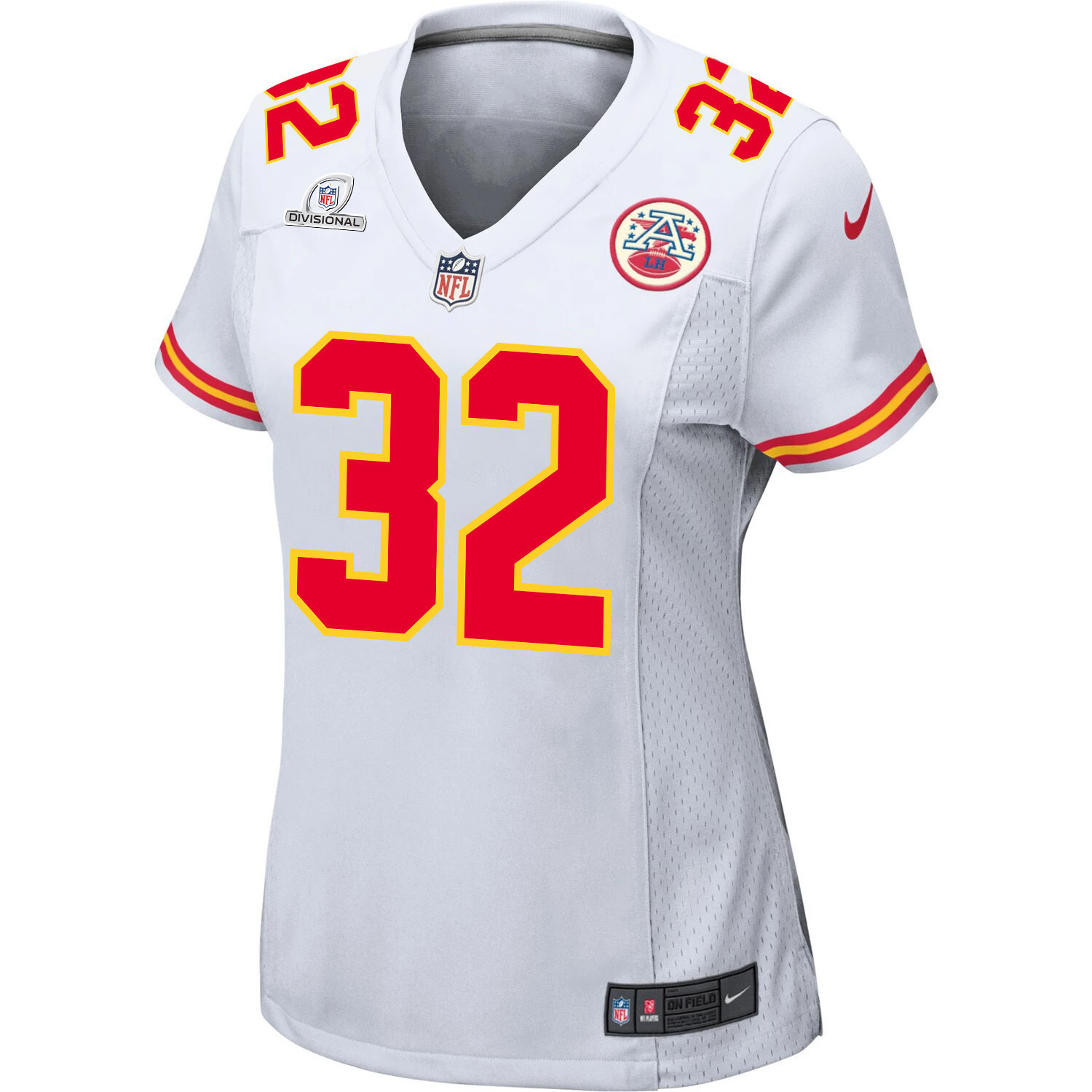 Nick Bolton 32 Kansas City Chiefs Super Bowl LVIII Patch Game White NFL Jersey Women's