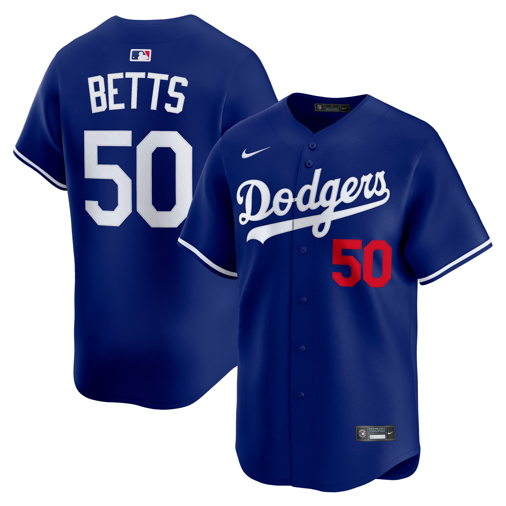 Los Angeles Dodgers Mookie Betts Royal Alternate Limited Player MLB Jersey Men's
