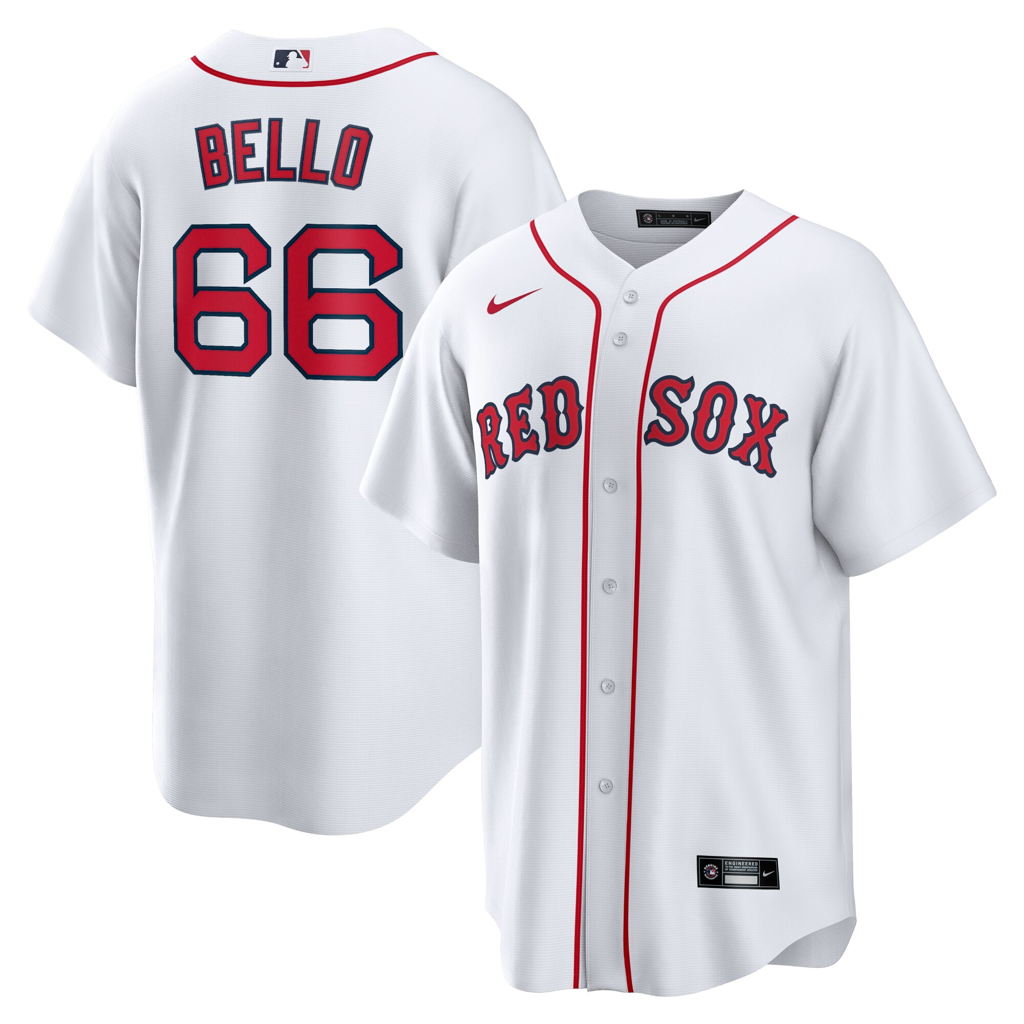 Boston Red Sox Brayan Bello White Home MLB Jersey Men's