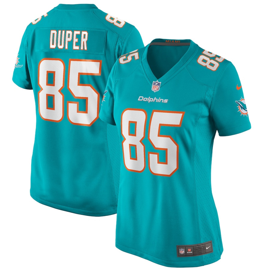 Mark Duper 85 Miami Dolphins Game Retired Aqua NFL Jersey Women's