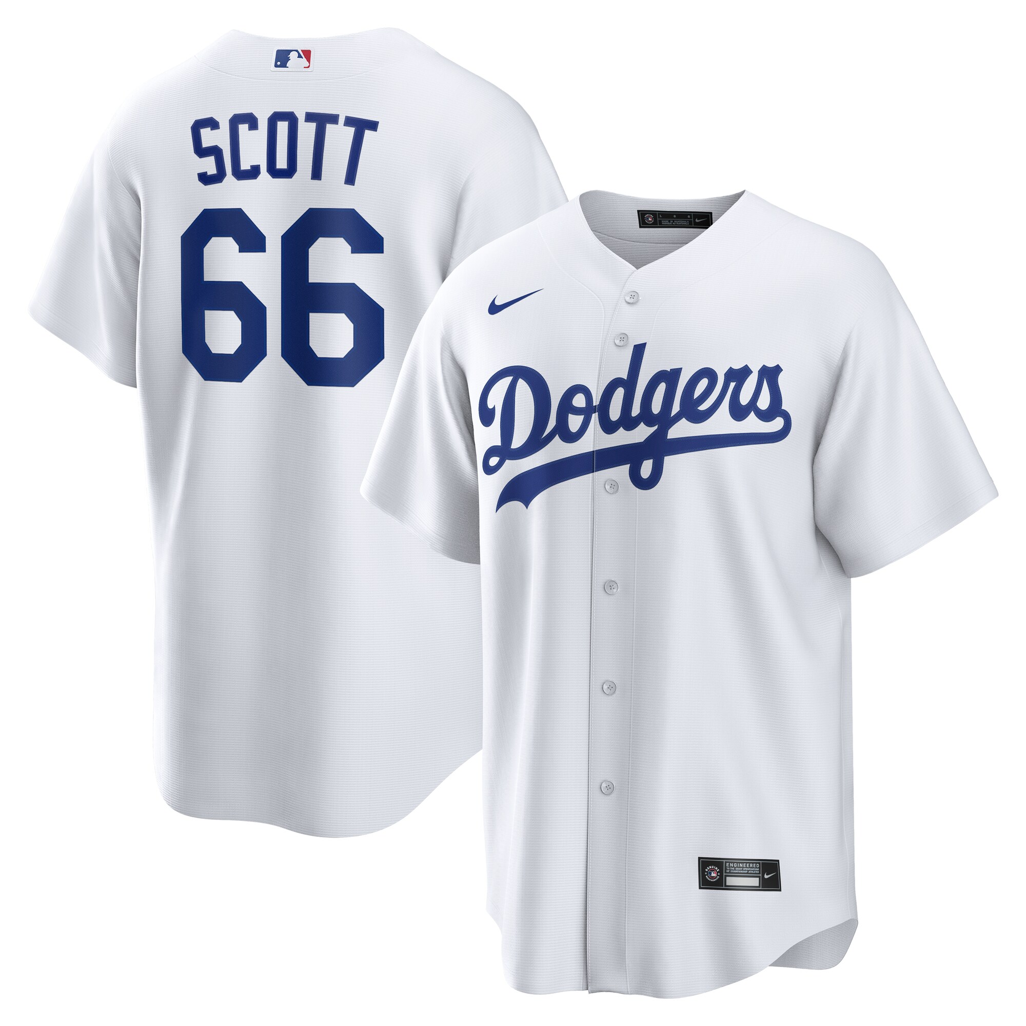 Los Angeles Dodgers Tanner Scott White Home MLB Jersey Men's