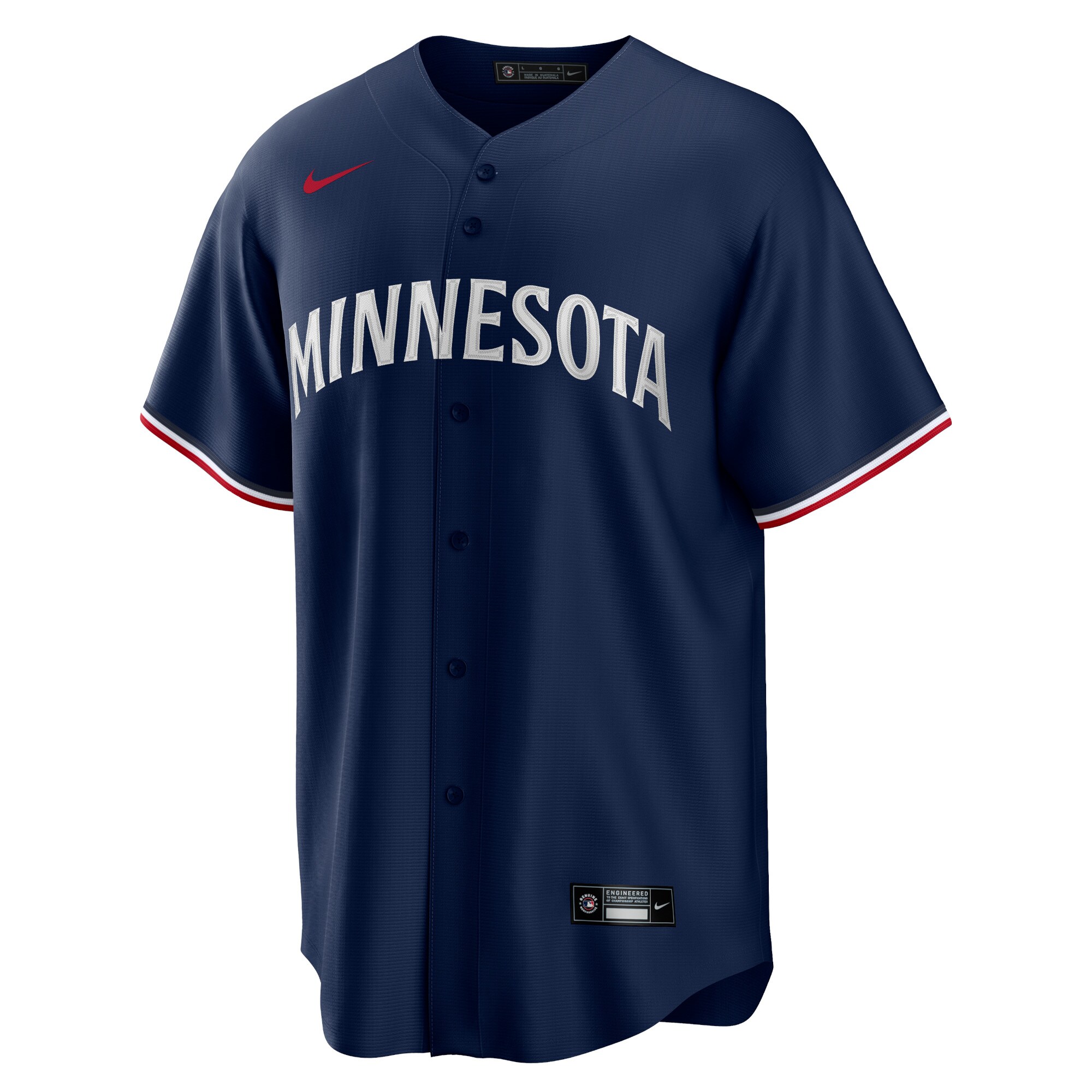 Minnesota Twins Navy Alternate Team Logo MLB Jersey Men's