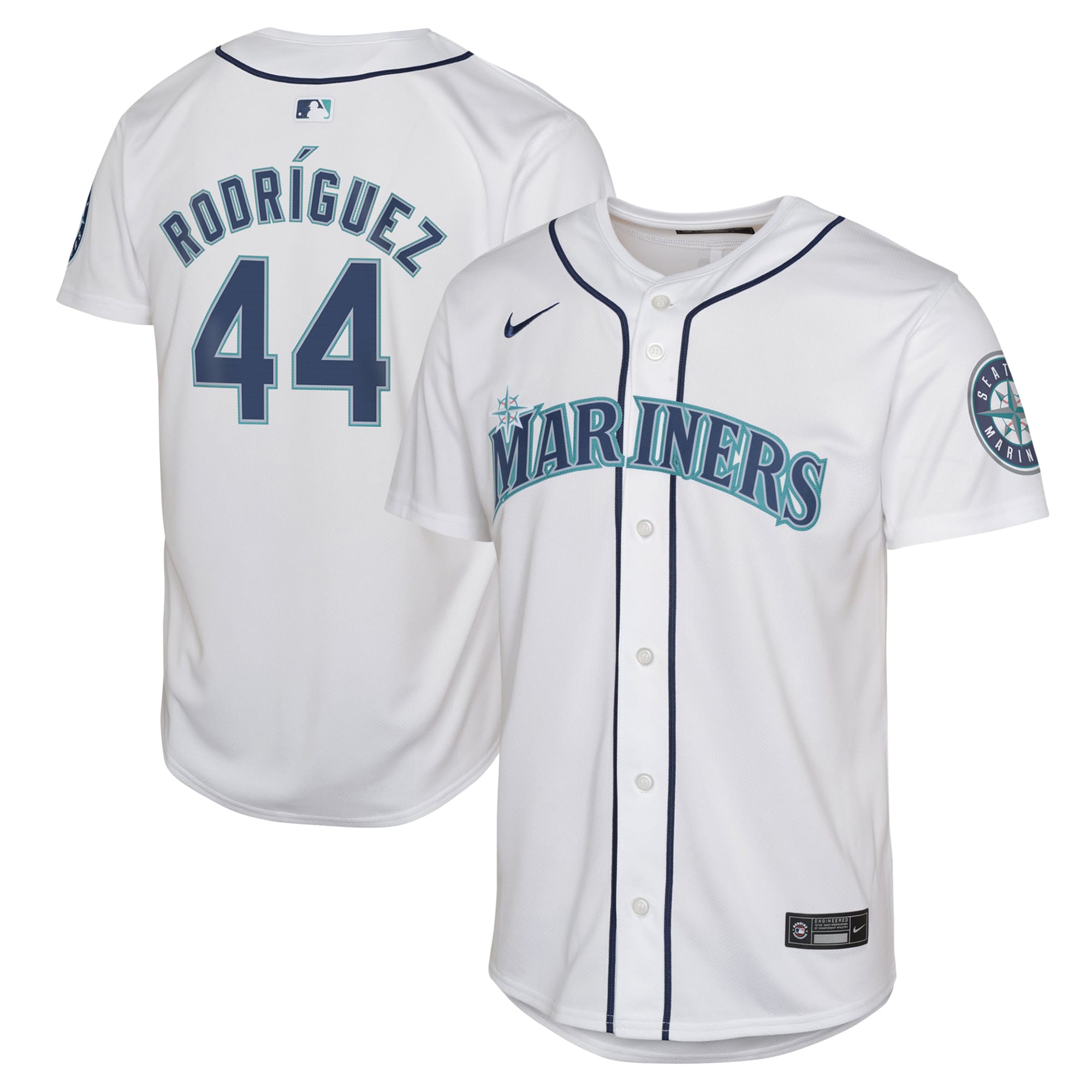 Seattle Mariners Julio Rodr?guez White Home Limited Player MLB Jersey Youth