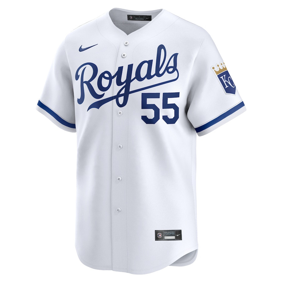Cole Ragans 55 Kansas City Royals Home Limited Player White MLB Jersey Men's