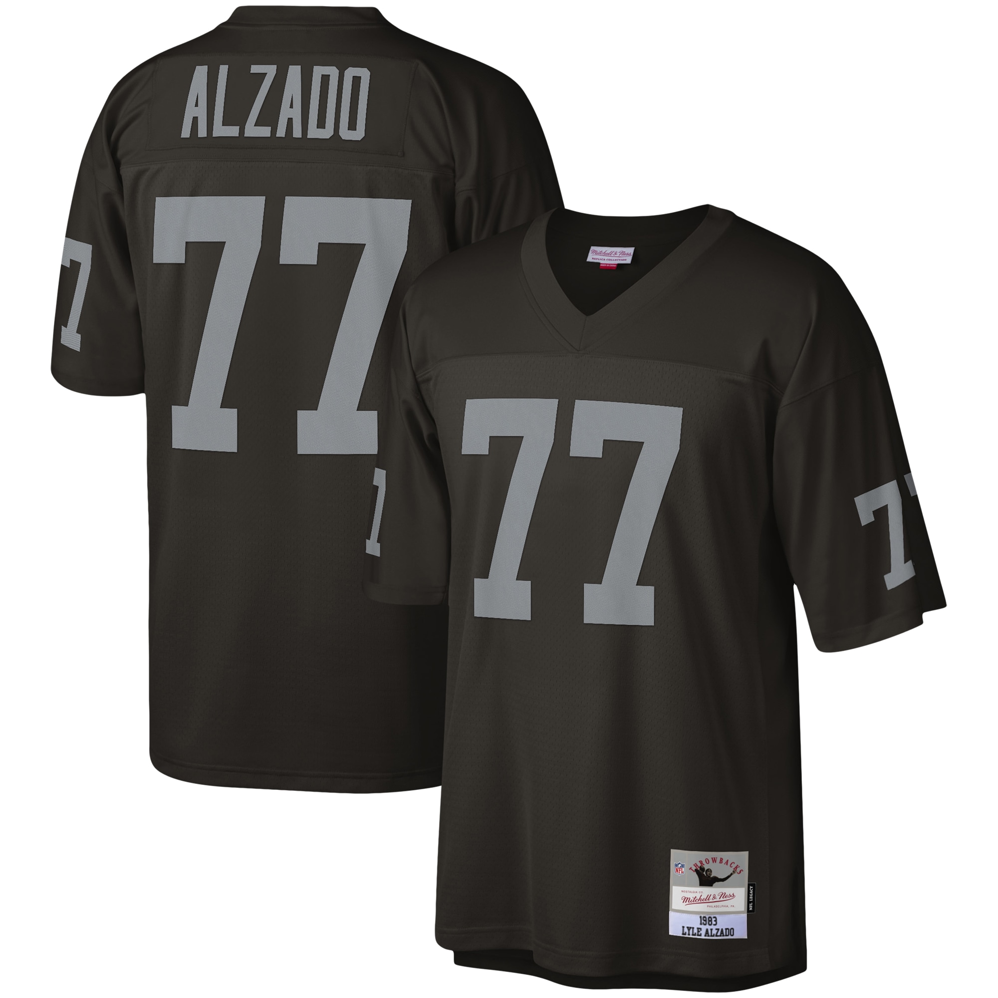 Las Vegas Raiders Lyle Alzado Mitchell Ness Black Legacy NFL Jersey Men's