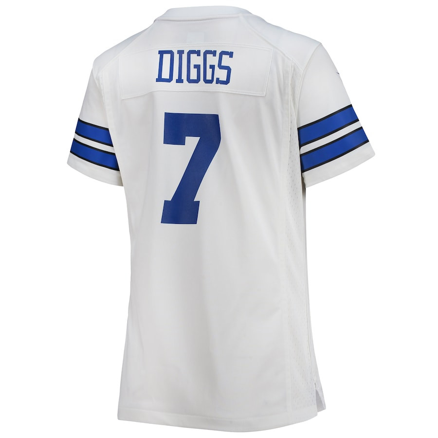 Trevon Diggs 7 Dallas Cowboys Game White NFL Jersey Women's
