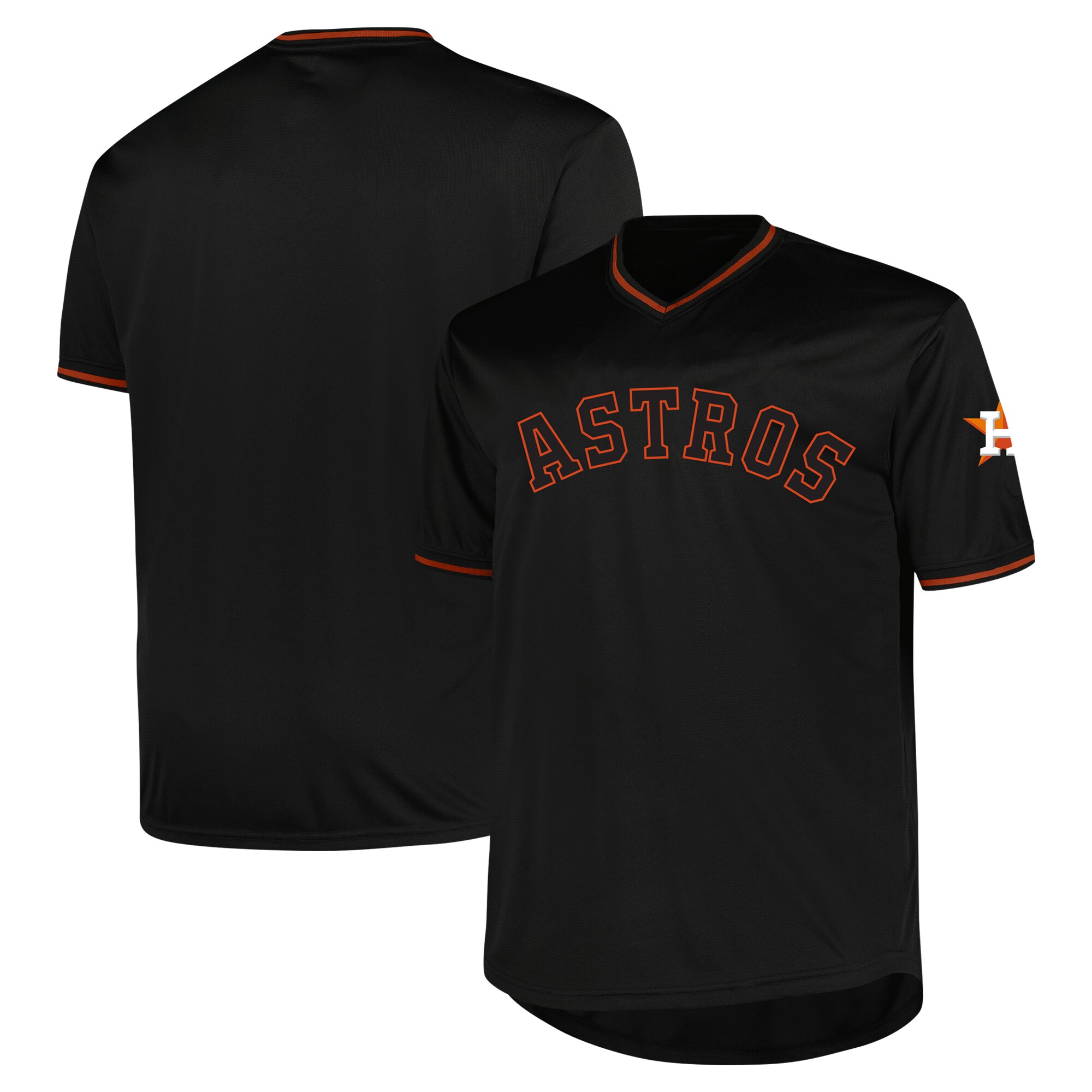 Houston Astros Profile Black Big Tall Pop Fashion MLB Jersey Men's