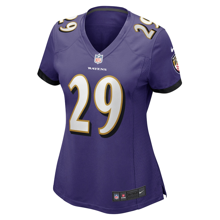 Ar'Darius 29 Washington Baltimore Ravens Game Purple NFL Jersey Women's