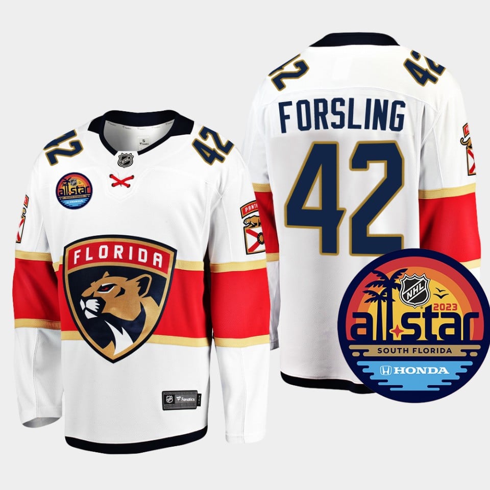 Florida Panthers Gustav Forsling 42 2023 All Star Away White NHL Jersey Men's