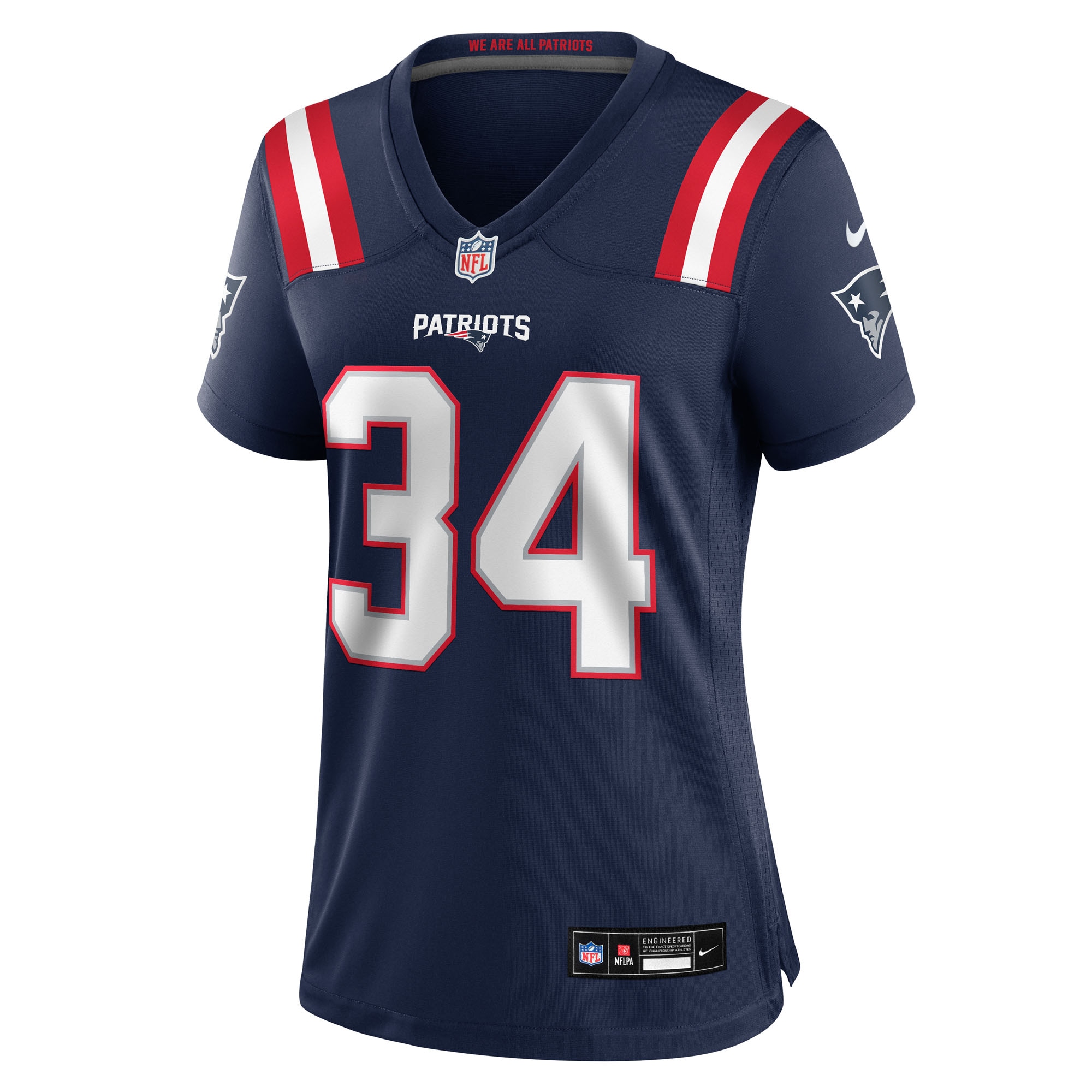 New England Patriots Mark Perry Navy Team Game NFL Jersey Women's