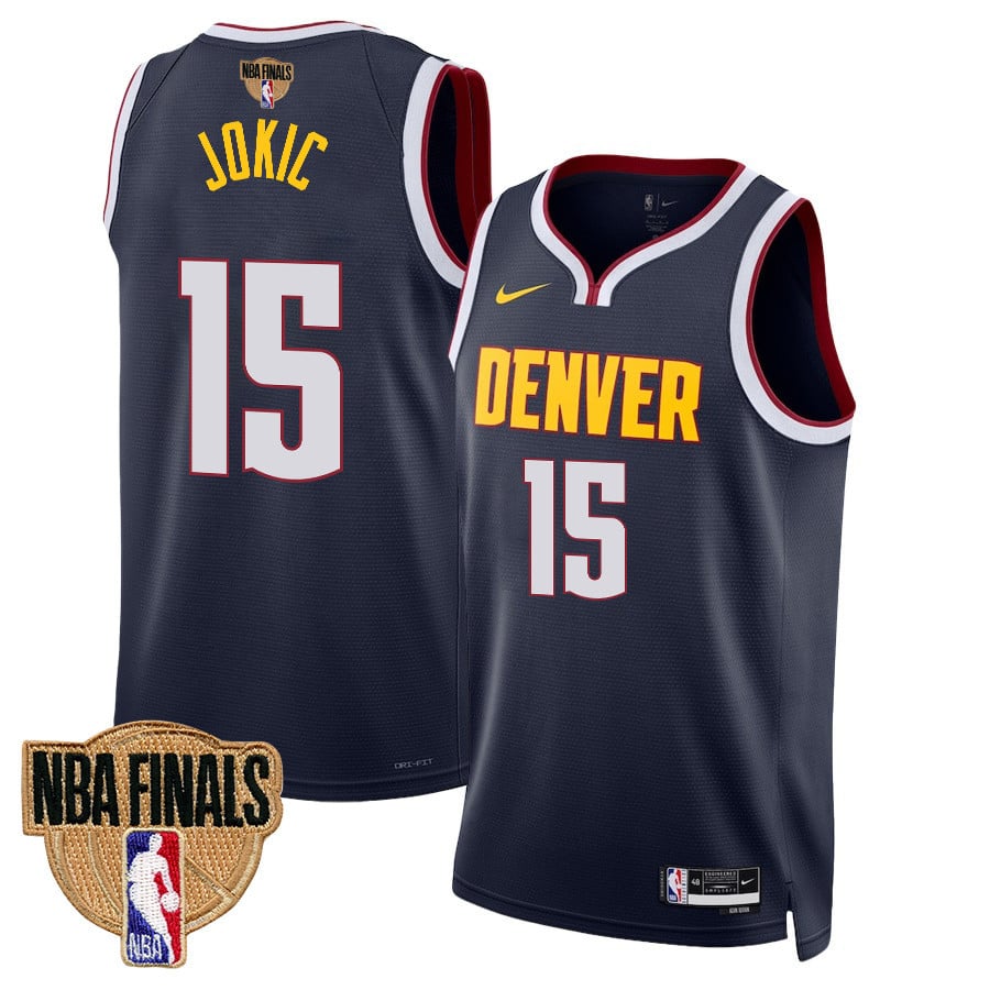 Nikola Jokic 15 Denver Nuggets Final Champions 2023 Swingman Black NBA Jersey Men's