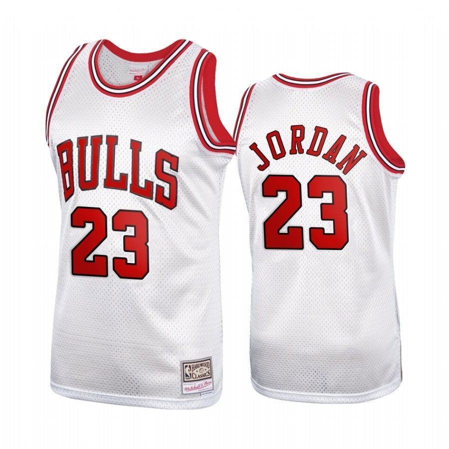 Michael Jordan 23 Chicago Bulls Platinum Hardwood Classics NBA Jersey Men's