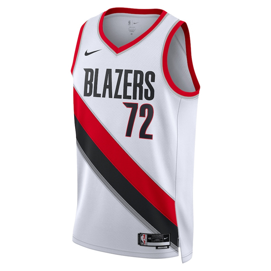 Rayan Rupert 72 Portland Trail Blazers Unisex Swingman Association Editio White NBA Jersey Unisex