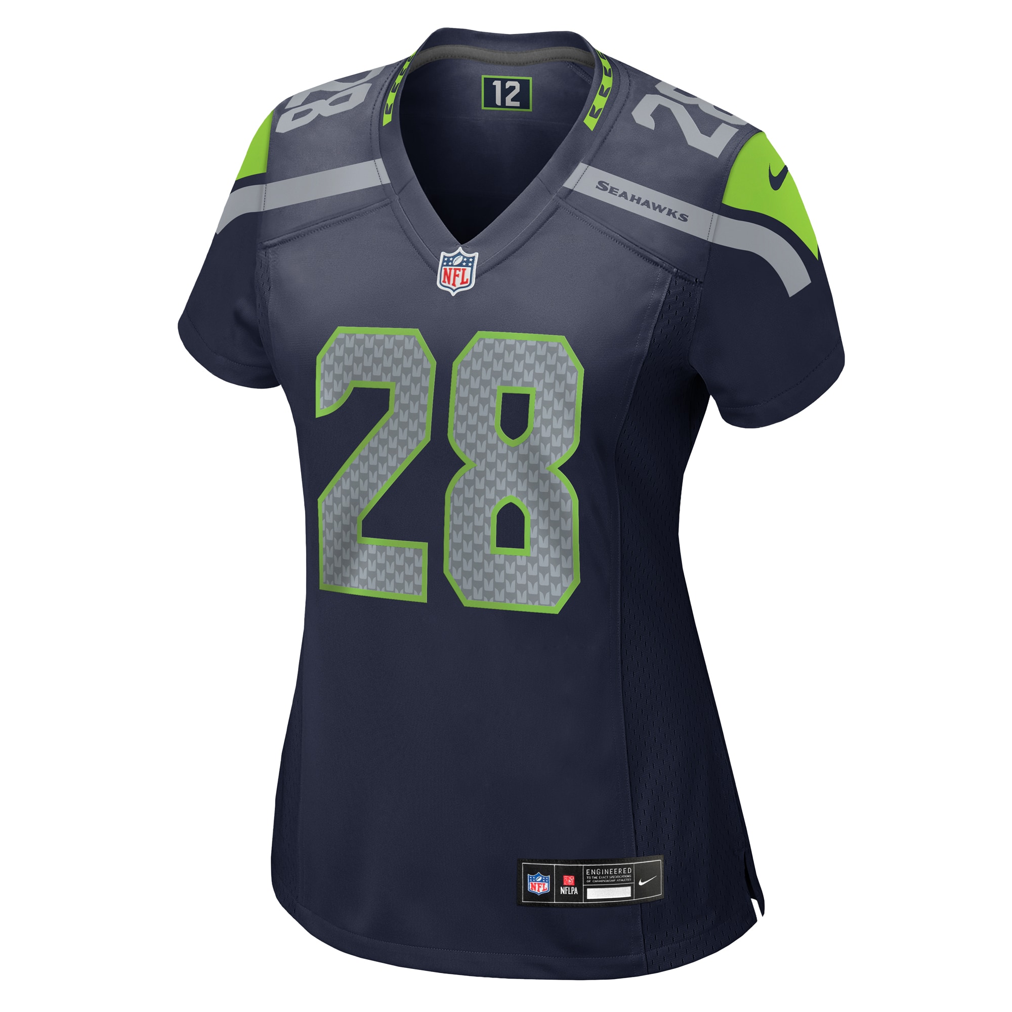 Seattle Seahawks Nehemiah Pritchett College Navy Game NFL Jersey Women's