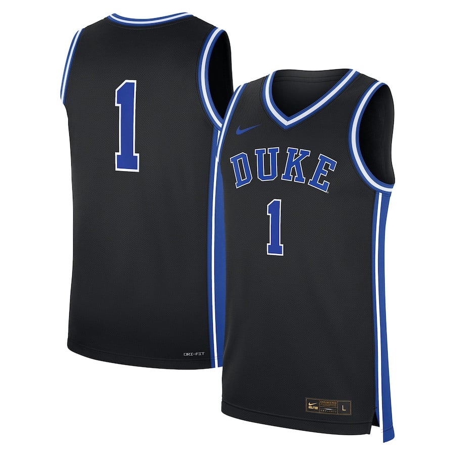 Duke Blue Devils Alternate Black #1 NCAA Jersey Men's
