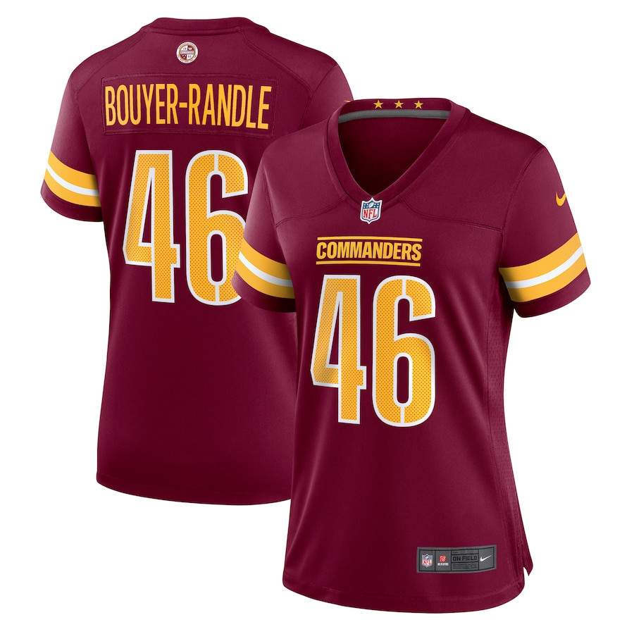 Brandon Bouyer-Randle 46 Washington Commanders Game Burgundy NFL Jersey Women's