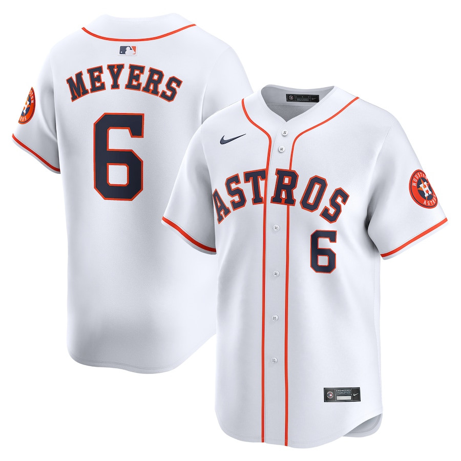 Jake Meyers 6 Houston Astros Home Limited Player White MLB Jersey Men's