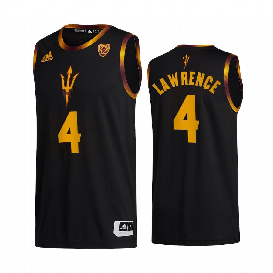 Kimani Lawrence 4 Arizona State Sun Devils Black College NCAA Jersey Men's