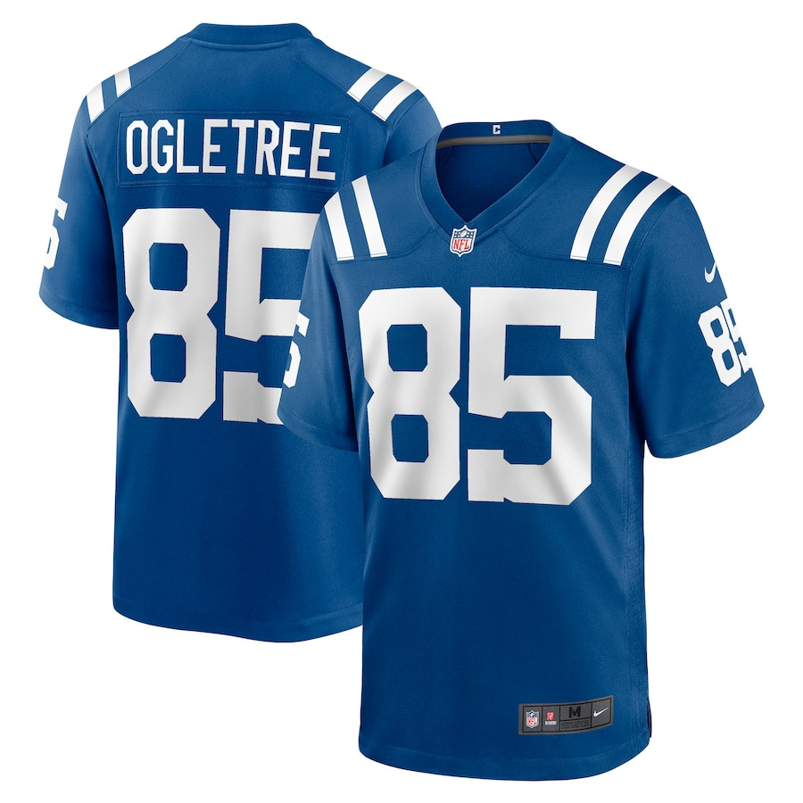 Andrew Ogletree 85 Indianapolis Colts Game Player Royal NFL Jersey Men's