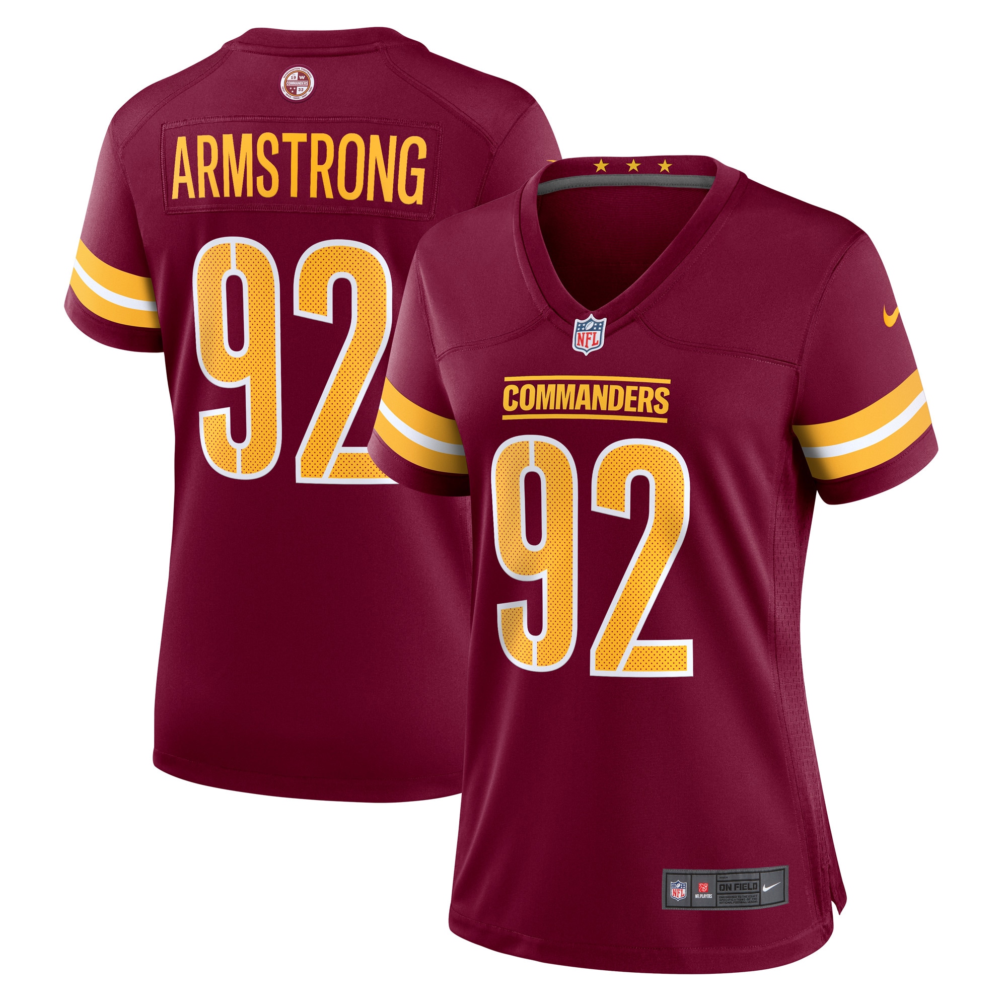 Washington Commanders Dorance Armstrong Burgundy Game NFL Jersey Women's